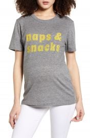 Bun Maternity Naps  amp  Snacks Maternity Graphic Tee   Nordstrom at Nordstrom