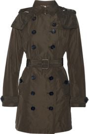 Burberry   Balmoral Packaway hooded shell trench coat at Net A Porter