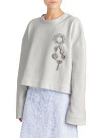 Burberry - Melange Brooch Sweatshirt at Saks Fifth Avenue