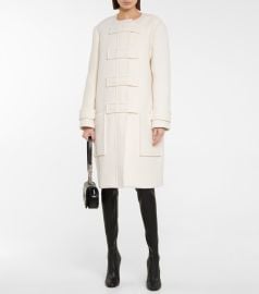 Burberry - Single-breasted wool-blend coat at Mytheresa