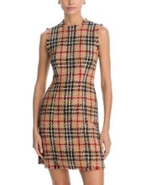 Burberry Abigail Check Wool Blend Boucl Dress Bloomingdale39s at Bloomingdales