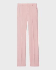 Burberry Aimie Straight Leg Wool Trousers at Neiman Marcus