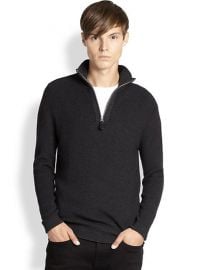 Burberry Brit - Lapworth Half Zip Pullover in grey at Saks Fifth Avenue