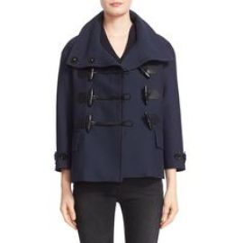 Burberry Brit  Craysmoore  Toggle Closure Short Gabardine Peacoat ink at Nordstrom