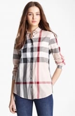 Burberry Brit Check Woven Shirt at Nordstrom