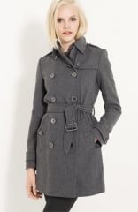 Burberry Brit Double Breasted Wool Trench at Nordstrom