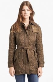 Burberry Brit and39Finsbridgeand39 Belted Quilted Jacket at Nordstrom