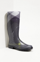 Burberry Check Pattern Rain Boot at Nordstrom