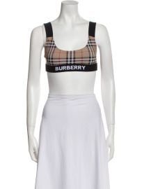 Burberry Check Sports Bra at The Real Real