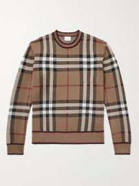 Burberry Checked Sweater at Mr Porter