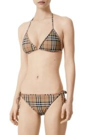 Burberry Cobb Vintage Check Two Piece Swimsuit at Nordstrom