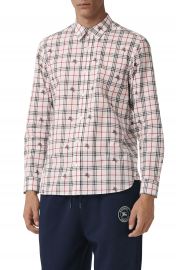 Burberry Edward Logo Poplin Sport Shirt   Nordstrom at Nordstrom