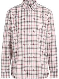 Burberry Fil Coup   Check Cotton Shirt - Farfetch at Farfetch