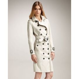 Burberry Gabardine Rope Trim Trench Coat eBay at eBay