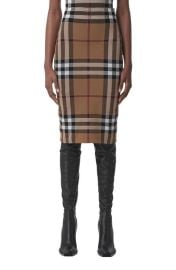 Burberry Kammie Check Jacquard Tube Skirt at Nordstrom