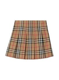 Burberry Kids Vintage Check Cotton Skirt Neutrals at Farfetch