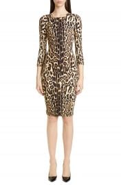 Burberry Leopard Print Body-Con Dress   Nordstrom at Nordstrom