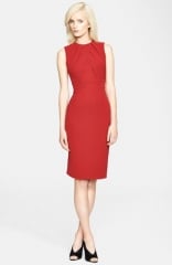 Burberry London Drape Front Mulberry Silk Dress at Nordstrom