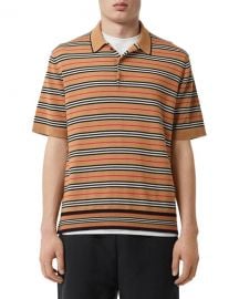 Burberry Men  x27 s Beaford Striped Wool Polo Shirt at Neiman Marcus