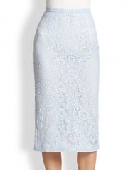 Burberry Prorsum - Lace Pencil Skirt at Saks Fifth Avenue