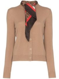 Burberry Scarf Detail Knitted Cashmere Cardigan - Farfetch at Farfetch