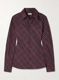 Burberry Slim Fit Check Cotton Shirt at Net a Porter