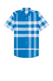 Burberry Somerton Shirt in Vivid Blue at FWRD