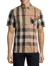 Burberry Thornaby Short-Sleeve Check Sport Shirt at Neiman Marcus