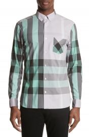 Burberry Thornaby Slim Fit Plaid Sportshirt at Nordstrom