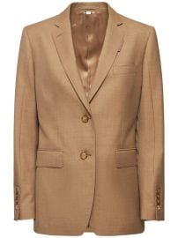 Burberry Tonya wool twill classic blazer at Luisaviaroma