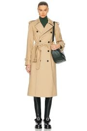 Burberry Trench Coat in Flax FWRD at FWRD