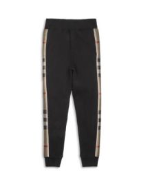 Burberry Unisex Check Panel Cotton Jogging Pants - Little Kid Big Kid Bloomingdales at Bloomingdales