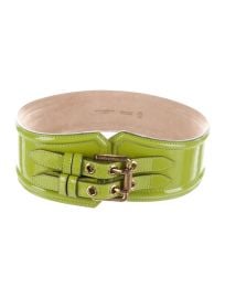 Burberry Wide Patent Leather Waist Belt at The Real Real