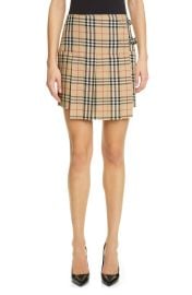 Burberry Zoe Vintage Check Asymmetrical Wool Kilt in Archive Beige Ip Chk at Nordstrom