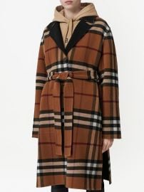 Burberry check-pattern Reversible Wool Coat Brown at Farfetch