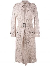 Burberry lace trench coat at Farfetch