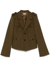 Burberry notched-lapels Jacket Brown at Farfetch