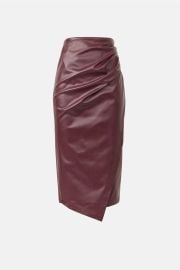 Burgundy Faux Leather Midi Skirt by Jason Wu x RTR Rent the Runway at Rent the Runway