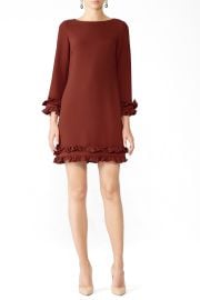 Burgundy Ruffle Shift by Sail to Sable for 35 Rent the Runway at Rent the Runway