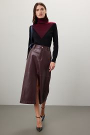 Burgundy Turtleneck Sweater by Saunders Collective Rent the Runway at Rent the Runway