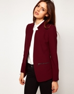 Burgundy blazer like Robins at Asos