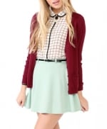 Burgundy cardigan from Forever 21 at Forever 21