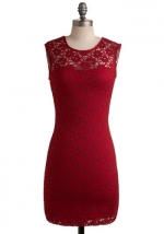 Burgundy lace dress from Modcloth at Modcloth