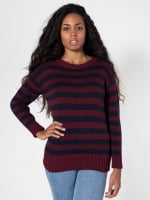 Burgundy striped sweater from American Apparel at American Apparel