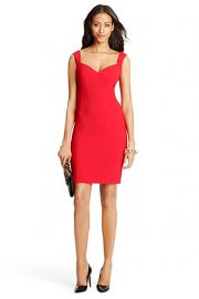 Bustier Ceramic Sheath Dress at DvF