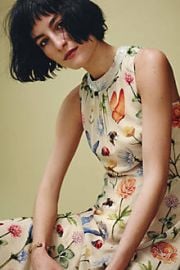 Butterfly Garden Midi Dress at Anthropologie