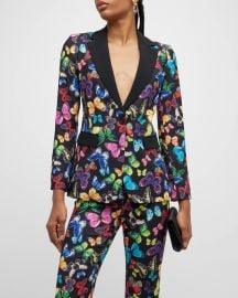 Butterfly-Printed Suit at Neiman Marcus