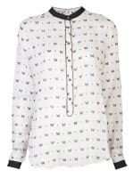 Butterfly blouse on Parks and Rec at Farfetch