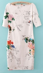 Butterfly print dress at She Inside