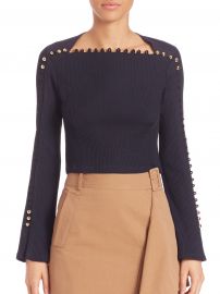 Button Detail Ribbed Top by Phillip Lim 3.1 at Nordstrom